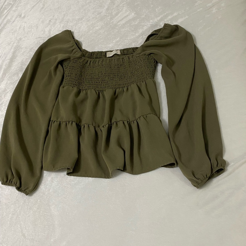 Olive Green Women's Altar’d state shirt size small